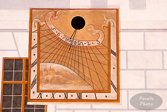 painted sundial