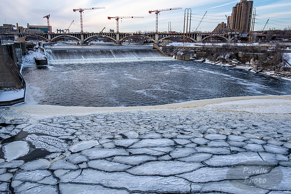 St. Anthony Falls in Winter